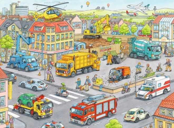 Ravensburger puzzle Vehicles in the City 100 pieces