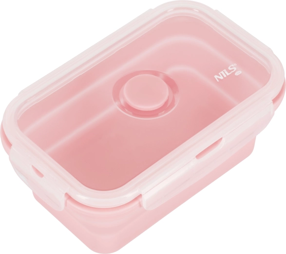 Collapsible Lunch Box 500 ml Pink NILS Camp