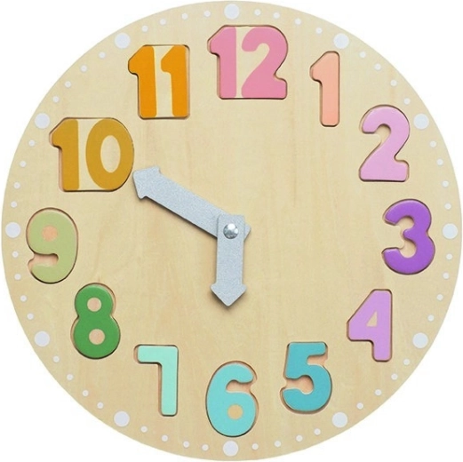 Jabadabado wooden puzzle clock for children