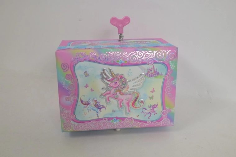 Pecoware Musical Jewelry Box with Unicorn