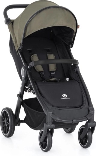 Petite&Mars sports stroller Street+ RWS black mature olive
