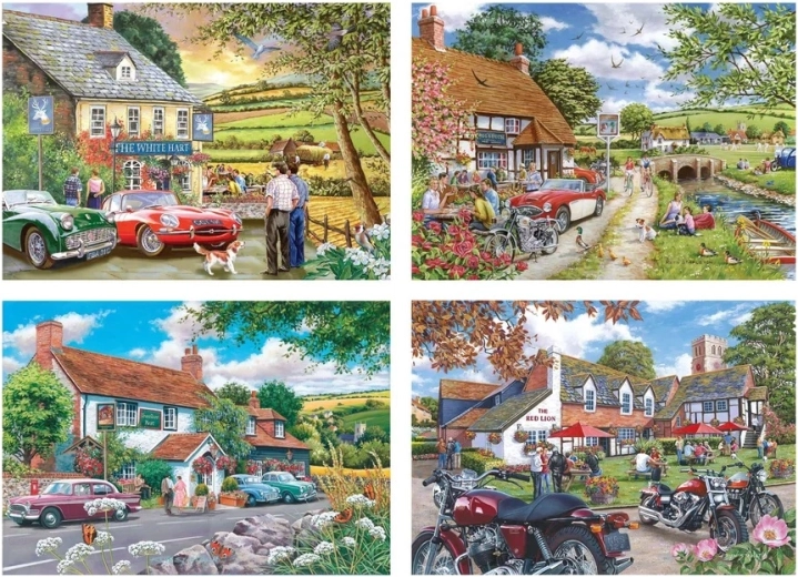 House of Puzzles Stories from the Pub Puzzle 4 × 500 Pieces