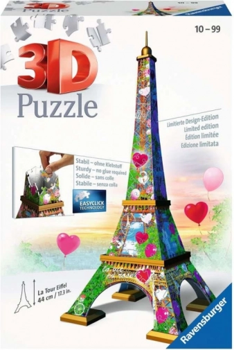 Ravensburger 3D пъзел Айфелова кула Love Edition 216 части