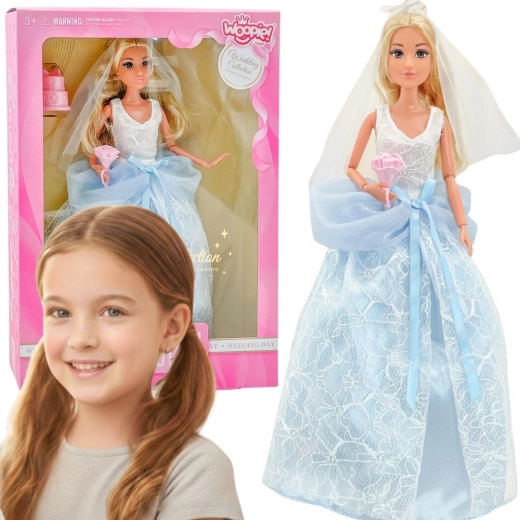 Woopie LILY fashion doll bride with cake