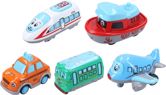 Метално превозно средство 6 см с прибиращ механизъм