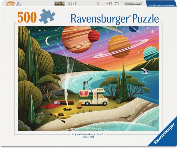 Пъзел Ravensburger „Къмпинг под звездното небе“ – 500 части
