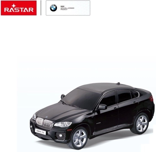 Rastar BMW X6 RC кола с дистанционно управление 1:24 черна