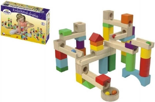 Дървено топче-писта Detoa