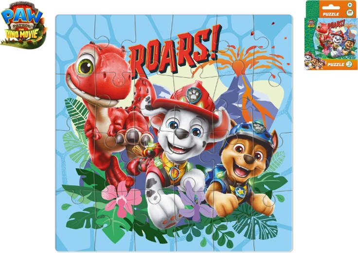 Puzzle Paw Patrol: The Dino Movie, 24 Pieces