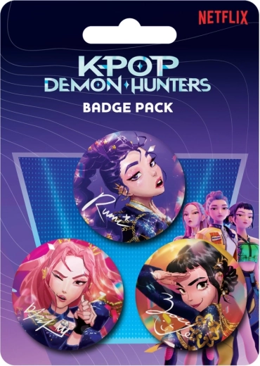 K-pop Demon Hunters Badge Set – 3 Pieces