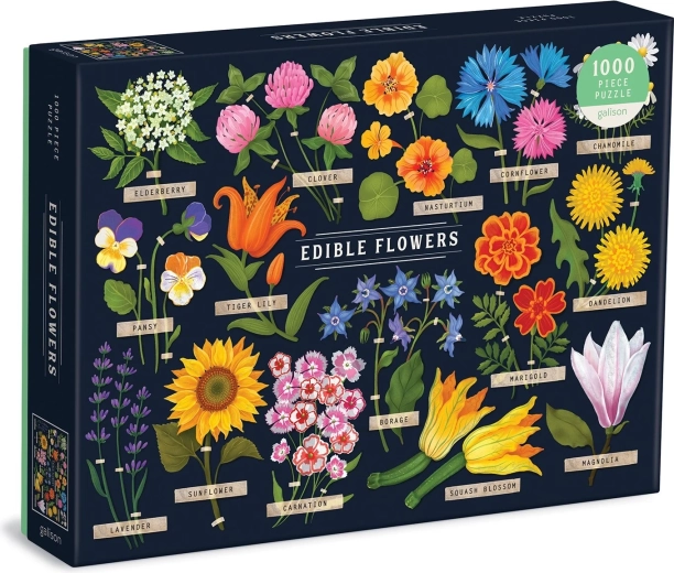 Galison Puzzle Edible Flowers 1000 Pieces
