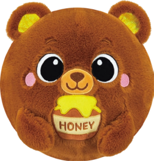 Inflatable plush ball with animal design 23 cm (assorted designs) - 1 piece
