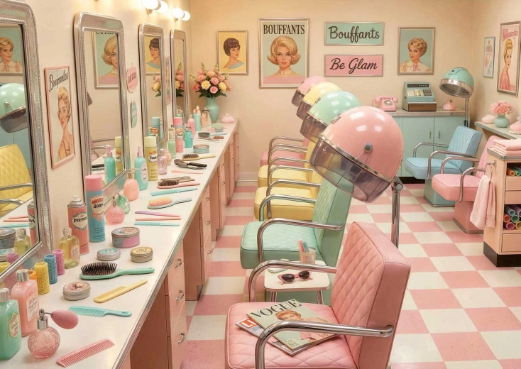 Пъзел EDUCA Retro Glam Salón 1000 части