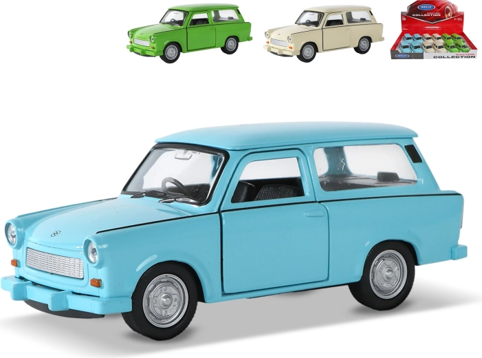 Метална количка Trabant 601 Universal с инерционен механизъм, 12 см, Welly