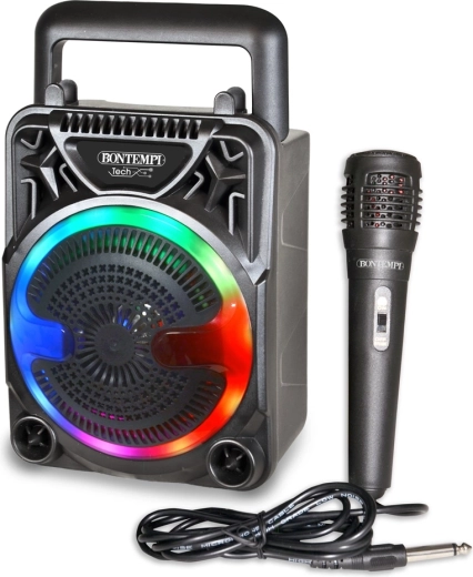 Bontempi безжичен високоговорител с микрофон и RGB осветление