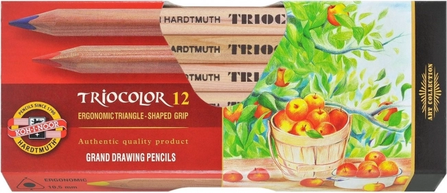 Триъгълни цветни моливи Triocolor 12 бр. KOH-I-NOOR