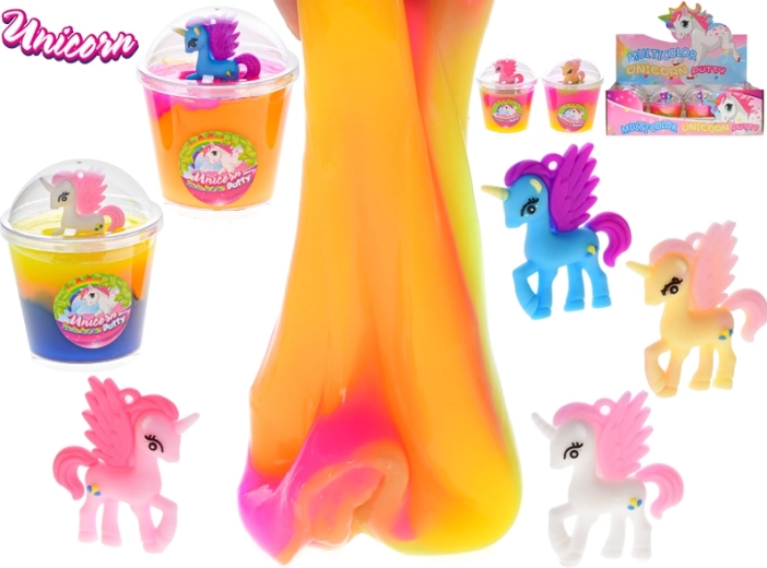 Rainbow Unicorn Slime in a Cup