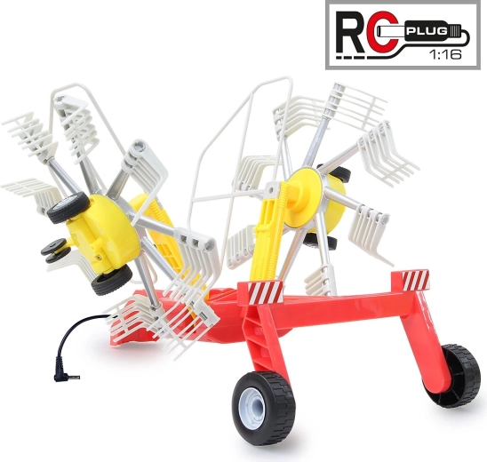 Pöttinger Hay Rake for RC Tractor in 1:16 Scale