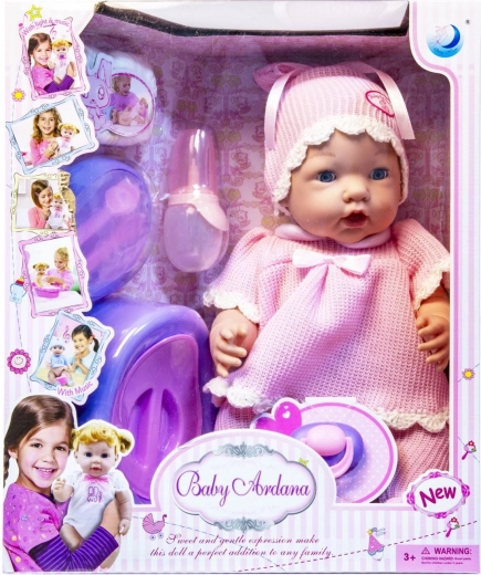 Baby doll with accessories, drinks and pees - 1 piece