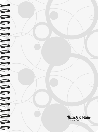 A4 Wirebound Notepad with Double Spiral, White, PP Covers