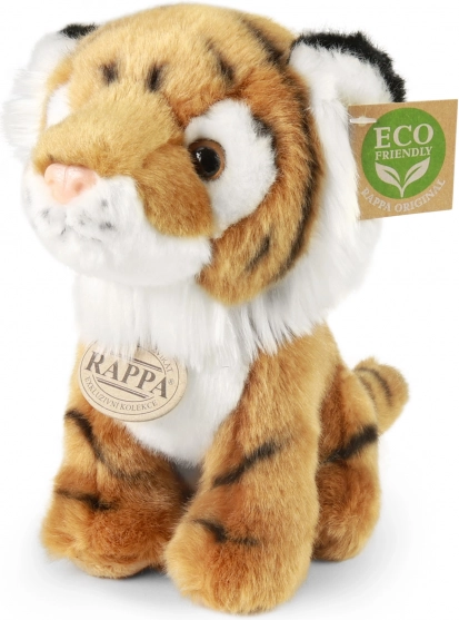 Плюшен тигър ECO-FRIENDLY, седящ, 18 см