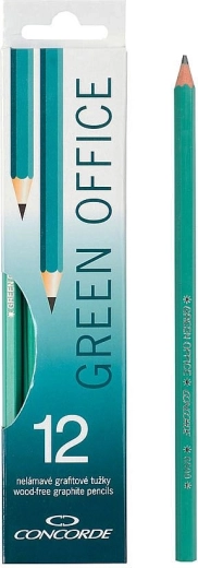 Графитни моливи CONCORDE Green Office HB, 12 бр.