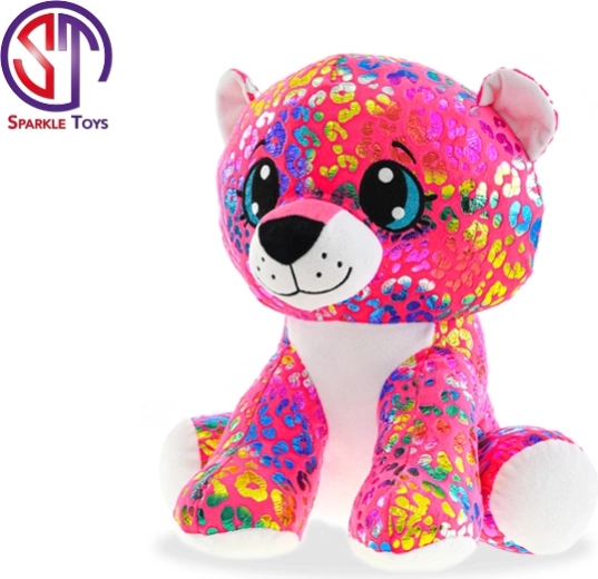 Плюшен леопард Rainbow Star Sparkle 24 см – седящ