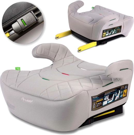 Автомобилна седалка тип бустер ISOFIX 22–36 кг NUKIDO Louis i-Size