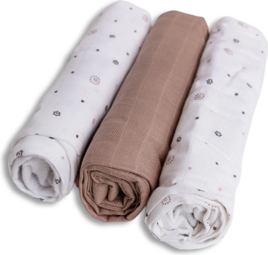 BabyMatex бамбукови пелени 70 × 70 см звездички (3 бр.)