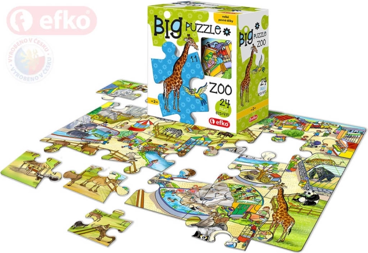 EFKO Baby Puzzle BIG In the Zoo – large pieces, 24 pieces - 1 piece