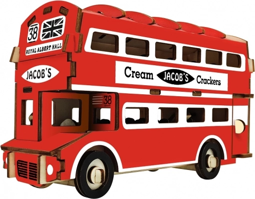 Дървен 3D пъзел Doubledecker
