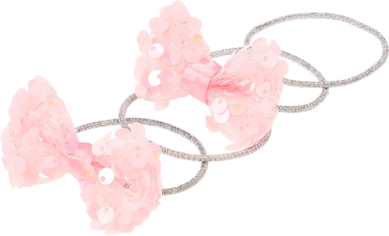 Souza! Tiki Hair Ties with a Pink Bow