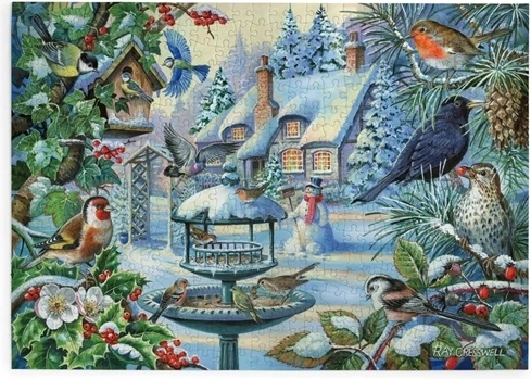 House of Puzzles Зимни птици – пъзел с 500 големи части