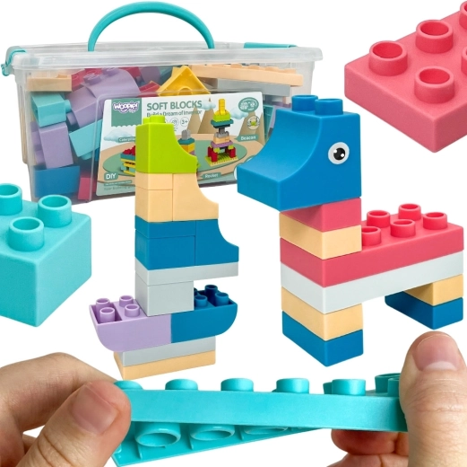 Woopie Soft Building Blocks in a Box, 99 Pieces