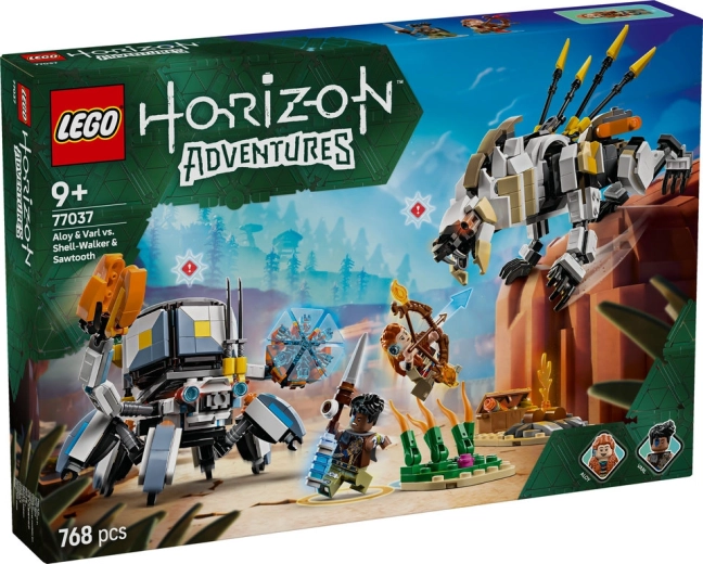 LEGO® Horizon Adventures™ 77037 Алой и Варл срещу Шел-уокър и Савтуут