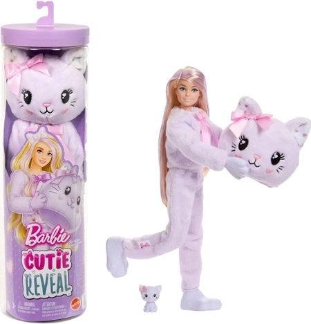 Barbie Cutie Reveal Сладки панделки лилаво коте