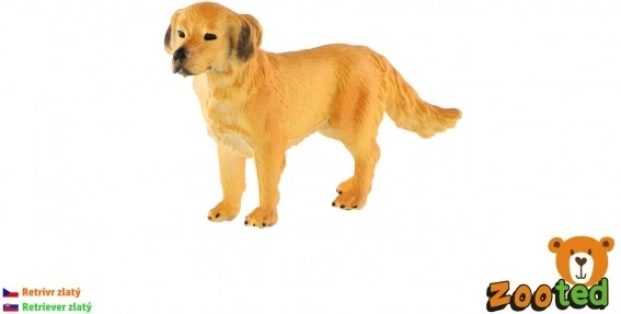 Golden Retriever plastic figurine 10 cm