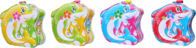 Метална касичка делфин 13 × 14 см