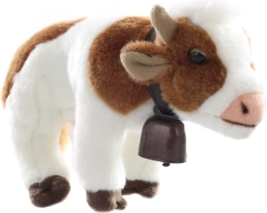 Plush cow with bell 25 cm