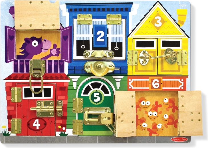 Дървена табла с ключалки MELISSA & DOUG