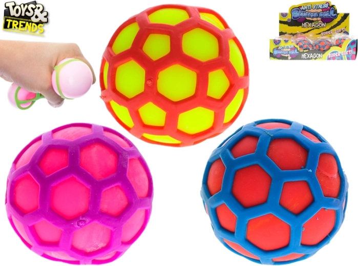 Стреч антистрес топка Hexagon – Toys&Trends