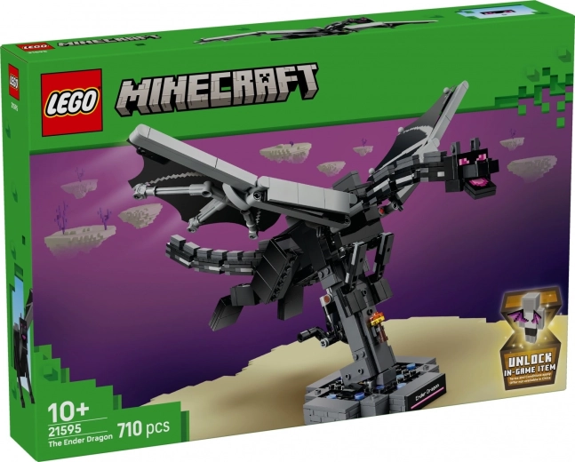 LEGO Minecraft Драконът Ендър – сглобяем модел с махащи крила