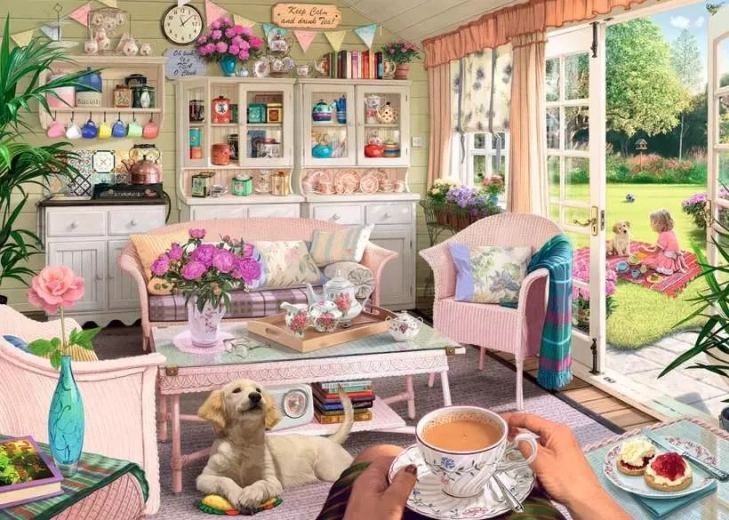 Пъзел Ravensburger Моето убежище № 9: Чайна – 1000 части