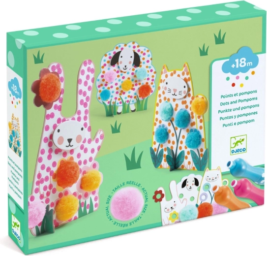 Djeco creative set Pom-Poms in the Grass