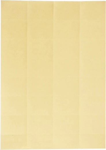 RM NOVÁ paper price tags on A4 sheets, light yellow, 32 pcs/sheet, 100 sheets