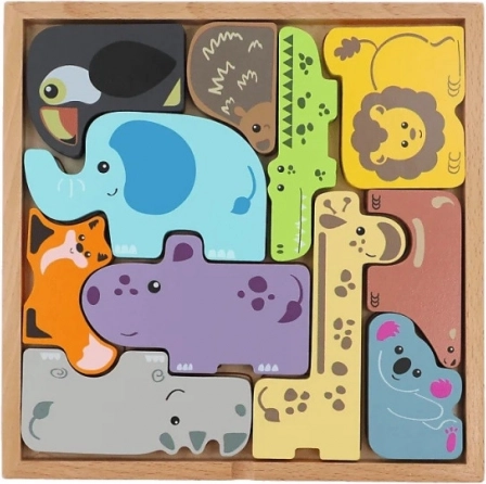 TREFL Wooden Brain-Teaser Puzzle ZOO CREW