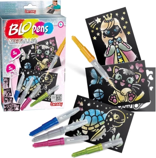 Металически духащи флумастери Blopens, комплект 8 бр.
