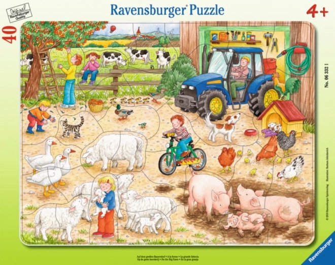 Ravensburger пъзел На голямата ферма 40 части