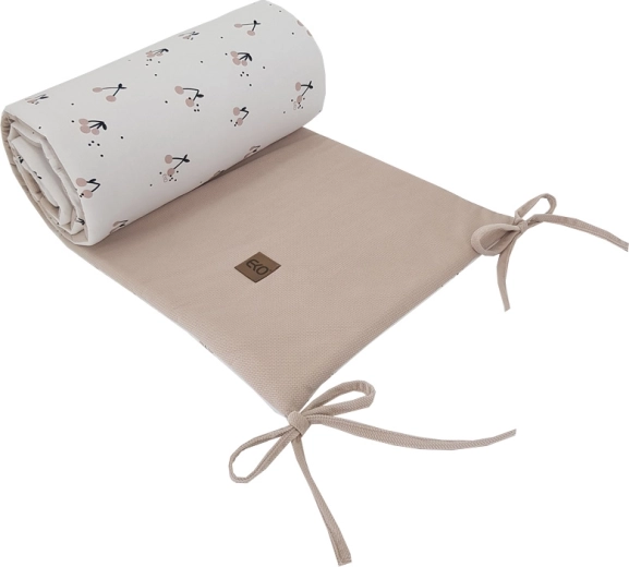 EKO предпазител за бебешко креватче Cherry 360 × 35 cm