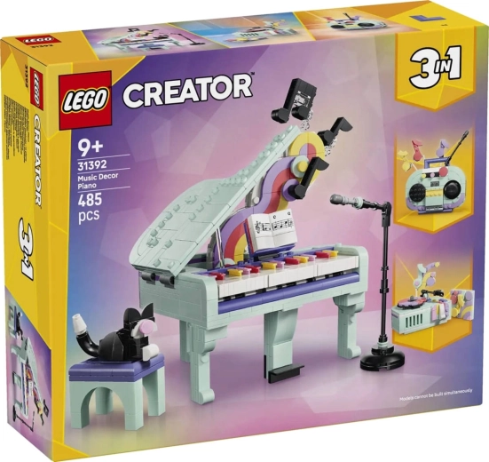 LEGO Creator 3 in 1 Decorative Piano with Cat
